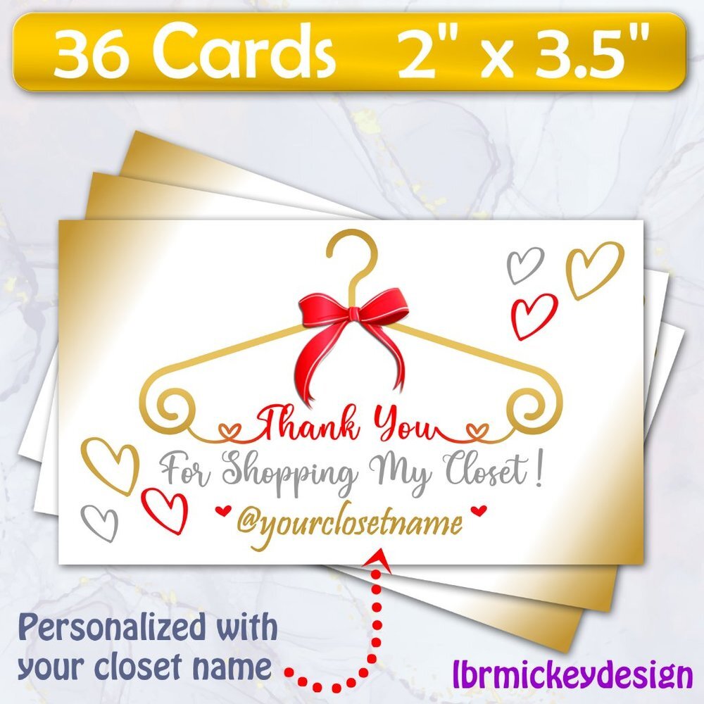 36 Thank You Cards